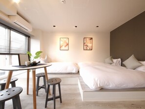 1 chambre, bureau, Wi-Fi gratuit, draps fournis