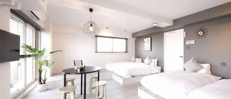 1 makuuhuone, työpöytä, ilmainen Wi-Fi, vuodevaatteet