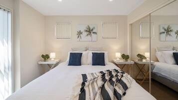 2 bedrooms, iron/ironing board, travel crib, free WiFi