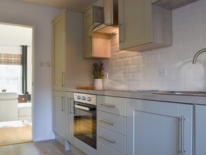 Oven, dishwasher, highchair, cookware/dishes/utensils