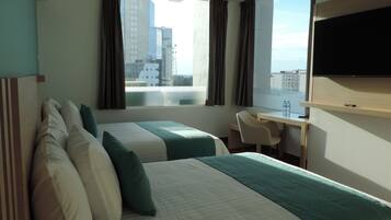 Habitacion Ejecutiva, 2 camas de matrimonio | Ropa de cama de alta calidad y edredón