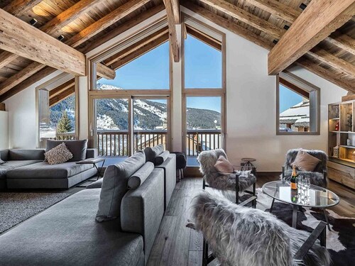 Chalet moderne et spacieux à Méribel avec jacuzzi et sauna