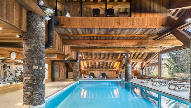 Pool - Bright apartment, 2 bedrooms at the foot of the slopes, pool and spa access (Méribel)