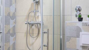 Hair dryer, soap, shampoo