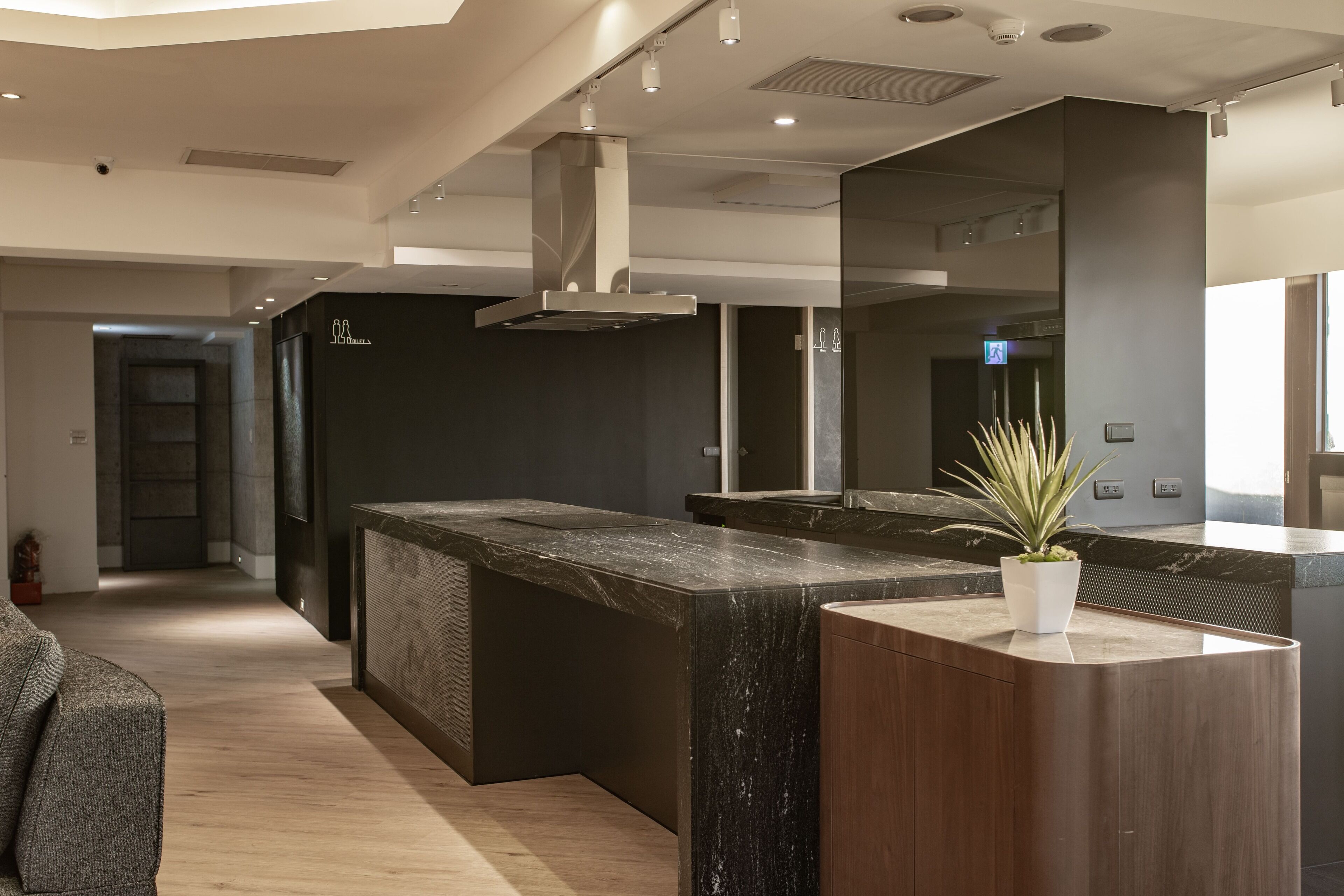 Sitteområde i lobbyen