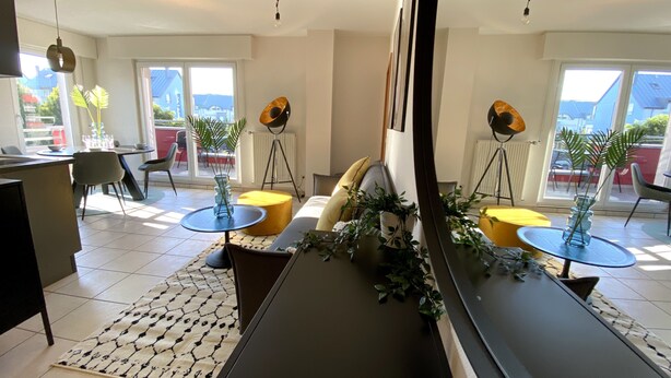 Apartamento | Área de estar | TV de tela plana