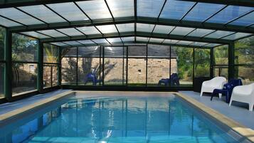 Piscine extérieure, piscine chauffée