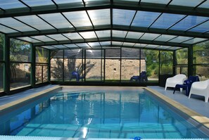Piscine extérieure, piscine chauffée