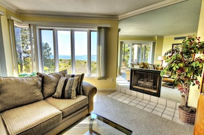 Condo, 3 Bedrooms | Living room | Flat-screen TV - Point of View by Five Star Properties (Hilton Head Island)