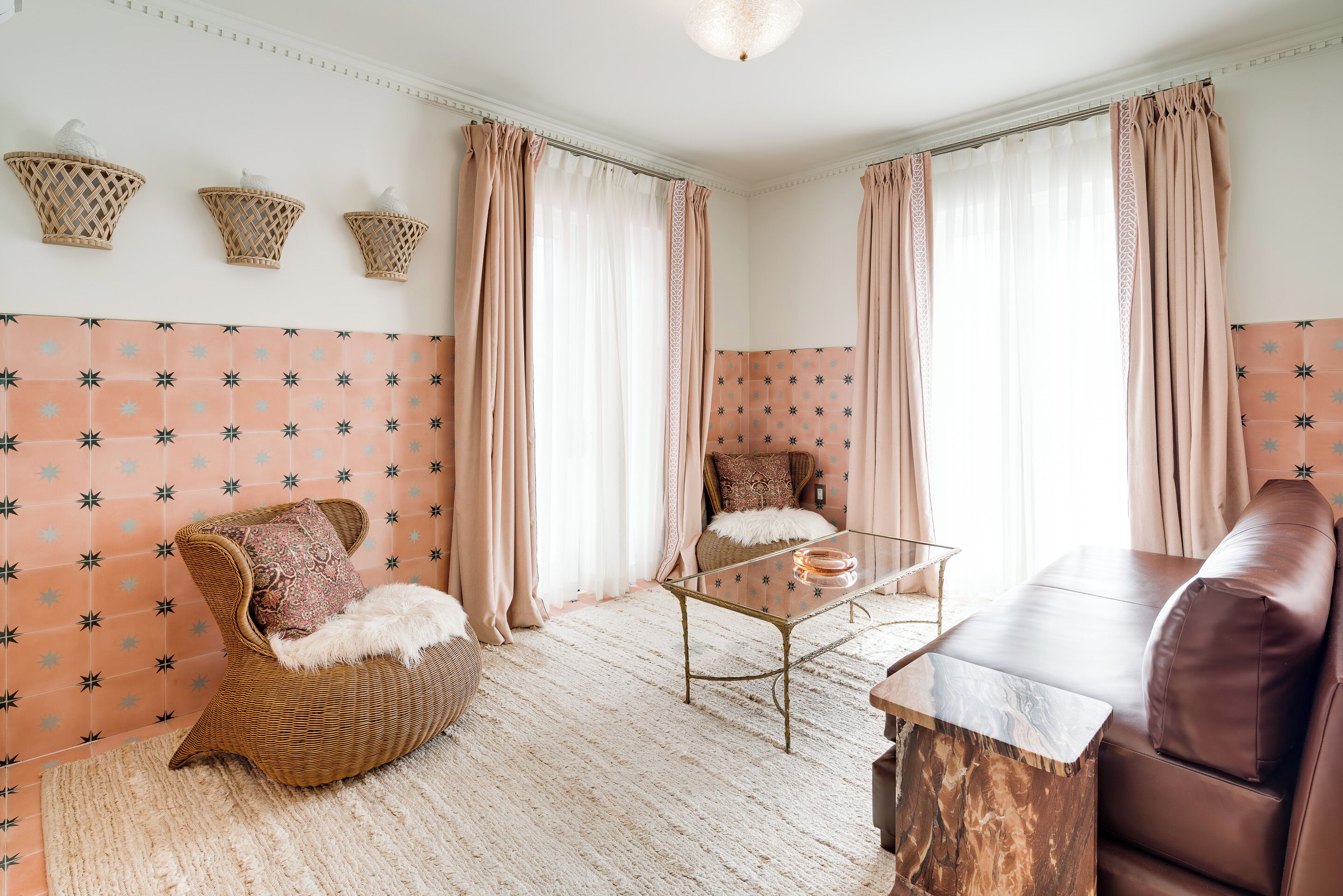 suite (louise) | living area | 43-inch smart tv with digital channels, tv, tablet