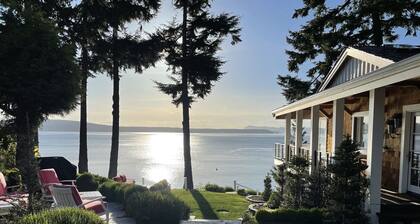 Magnificent up-close WATERFRONT "SunBright Le Reve" Premier Westside Orcas