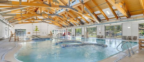 Condo, Multiple Beds, Golf View (Wildflower - Unit 54) | Pool | Indoor pool, seasonal outdoor pool