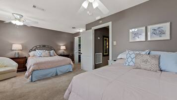 2 habitaciones, tabla de planchar con plancha, cuna de viaje y wifi