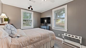 2 bedrooms, iron/ironing board, travel crib, WiFi