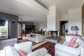TV connectée, cheminée