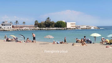 Vlak bij het strand