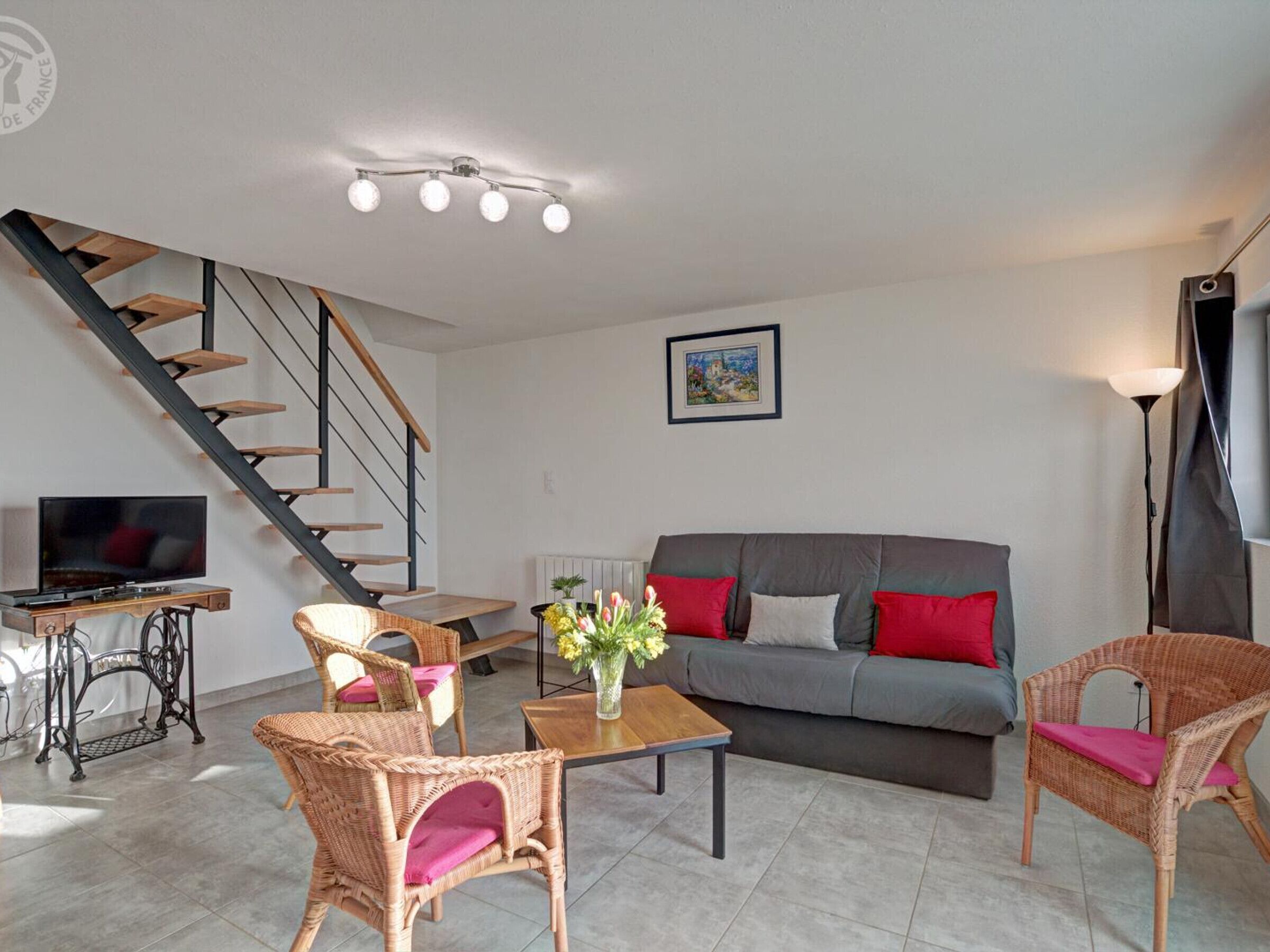 Télévision, cheminée