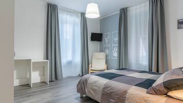 2 chambres, fer et planche Ă repasser, Wi-Fi gratuit, draps fournis