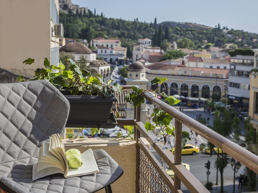 Uitzicht vanaf balkon