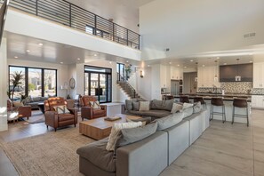 Living area - 7BR Sleeps 30 - Private Pool, Arcade & Theater (St. George)