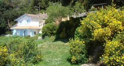 House on cliff facing Gironde estuary