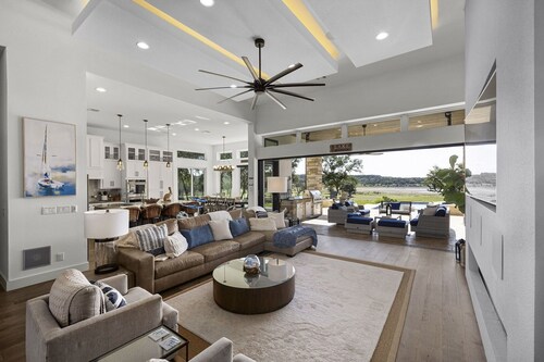 Whispering Waters - Lakefront Luxe, Pool + Hot Tub + Fire Pit + Outdoor Kitchen + 2 Master Suites