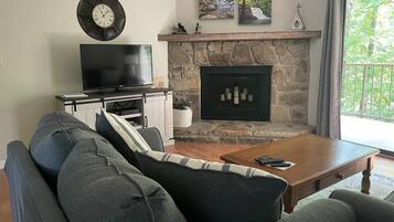 TV connectée, lecteur de DVD, livres, vidéothèque