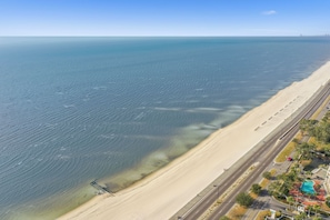 Tæt på stranden, badehåndklæder