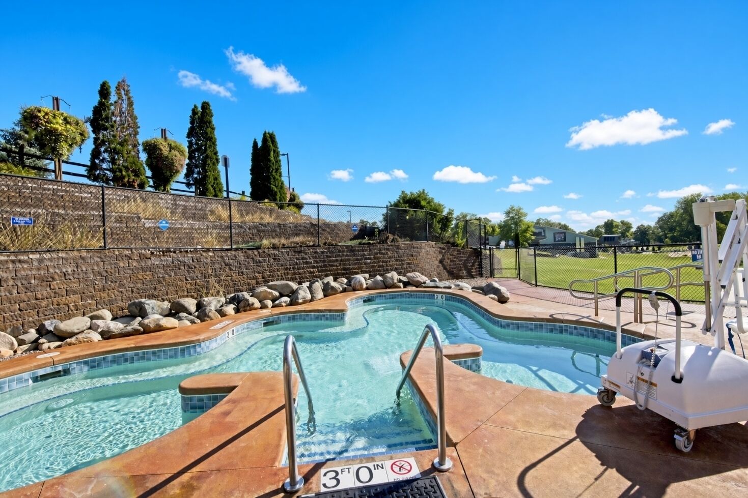 Una piscina climatizada
