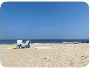 Beach nearby, sun-loungers