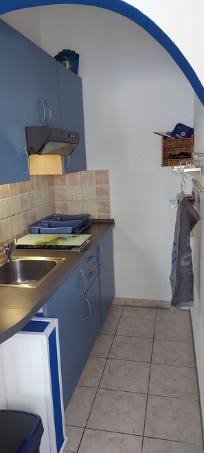 Frigorífic, microones, placa de cuina i cafetera i tetera 