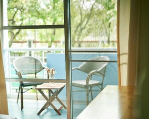 Suite Junior, vista piscina | Vista dalla camera