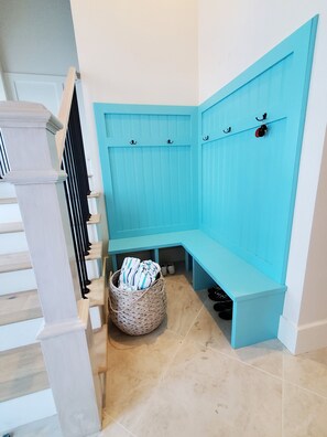 Entry area mudroom