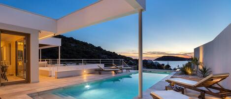 A heated pool