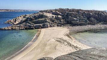 Vlak bij het strand, vissen