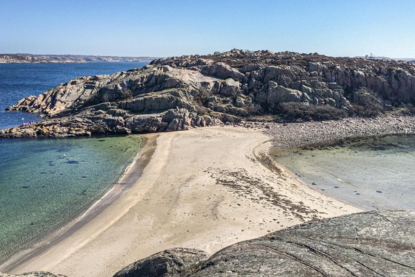 Nära stranden och fiske