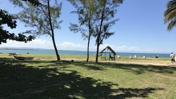 Vlak bij het strand