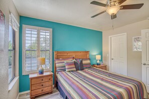 2 bedrooms, iron/ironing board, WiFi, bed sheets