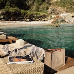 Private beach, sun loungers, beach umbrellas, beach towels