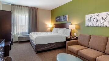 Suite, 1 King Bed with Sofa bed, Non Smoking (Efficiency) | In-room safe, desk, WiFi, bed sheets