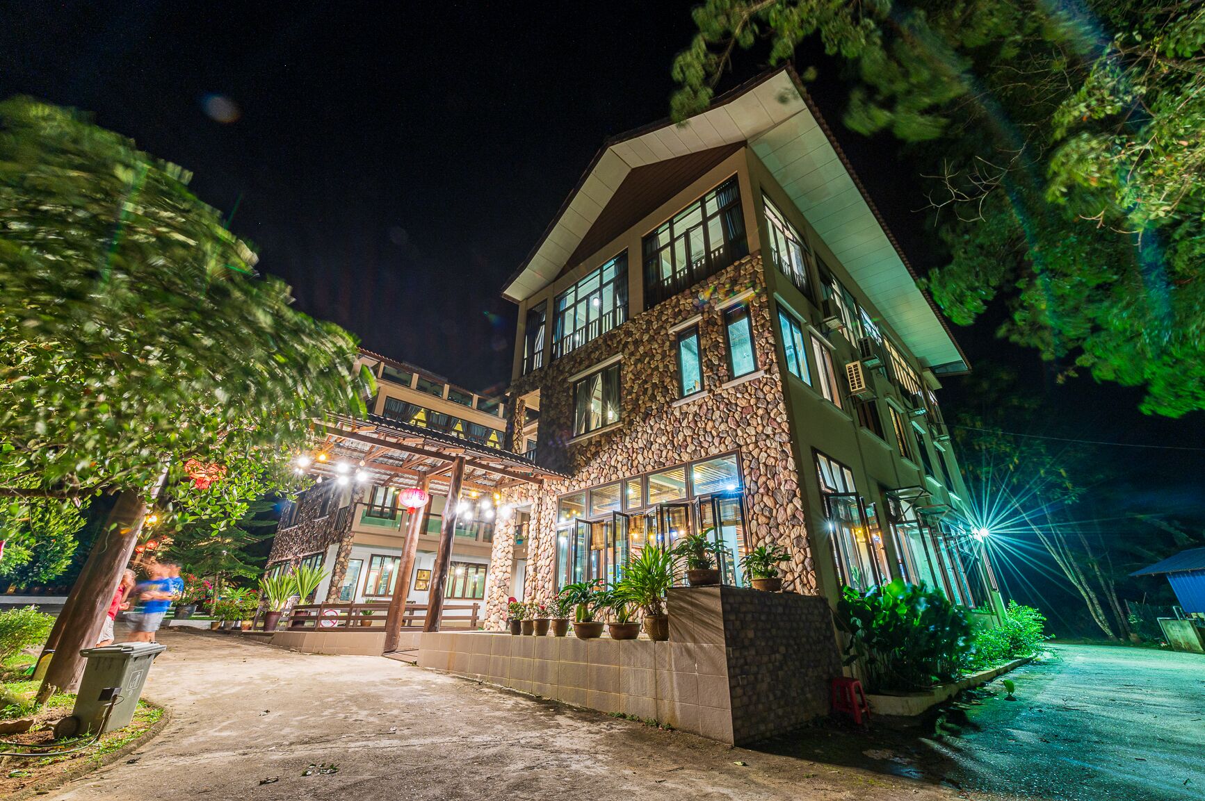 Front of property – evening/night