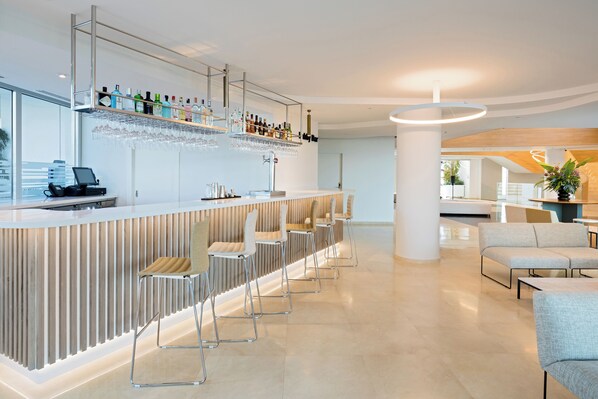 Rooftop bar, poolside views, open selected days