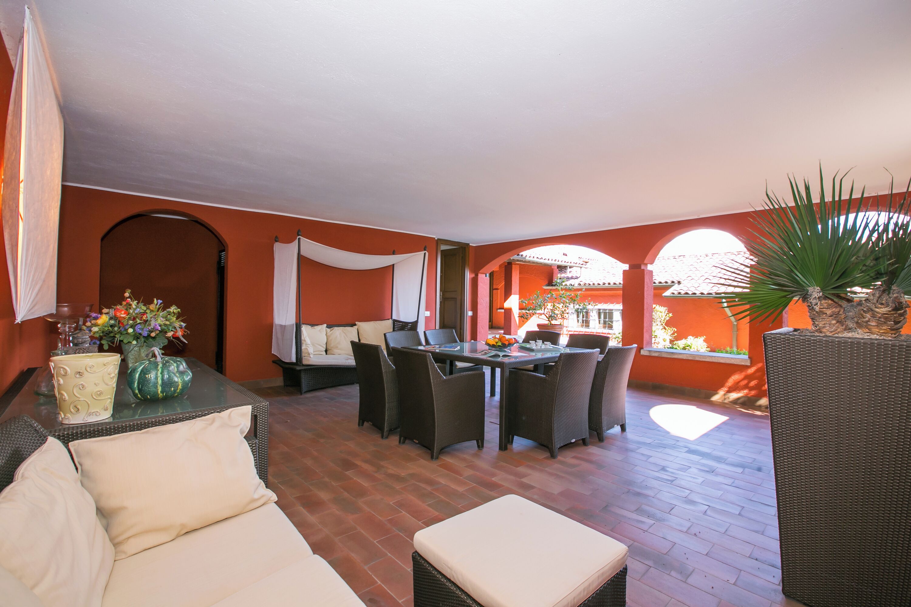 Family Villa, Multiple Bedrooms, Refrigerator & Microwave, Mountainside (Villa San Michele) | Outdoor dining