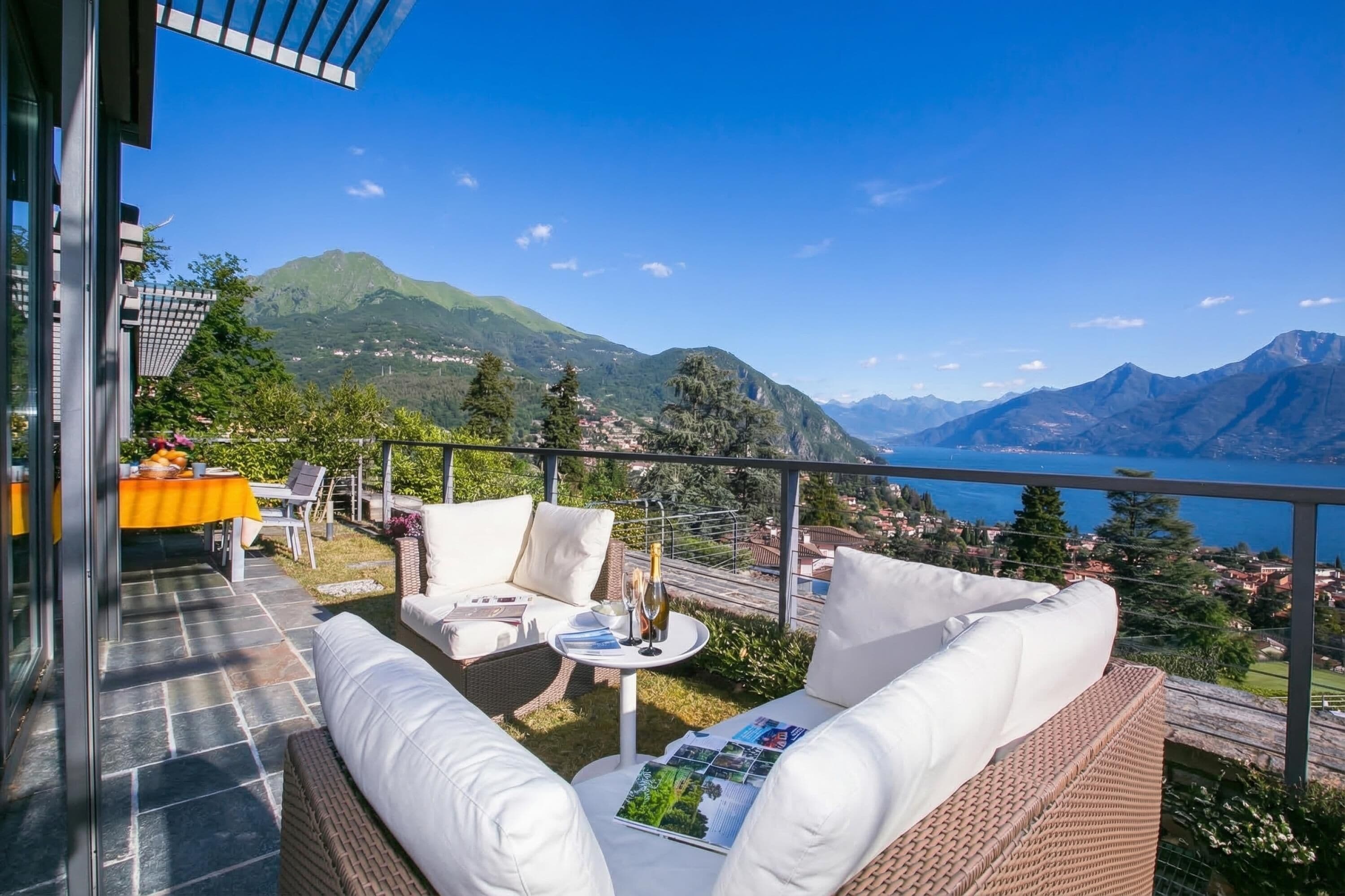 Family Apartment, Multiple Bedrooms, Mountainside (Penthouse-LakeView-AC-PrivateGarden) | Outdoor dining