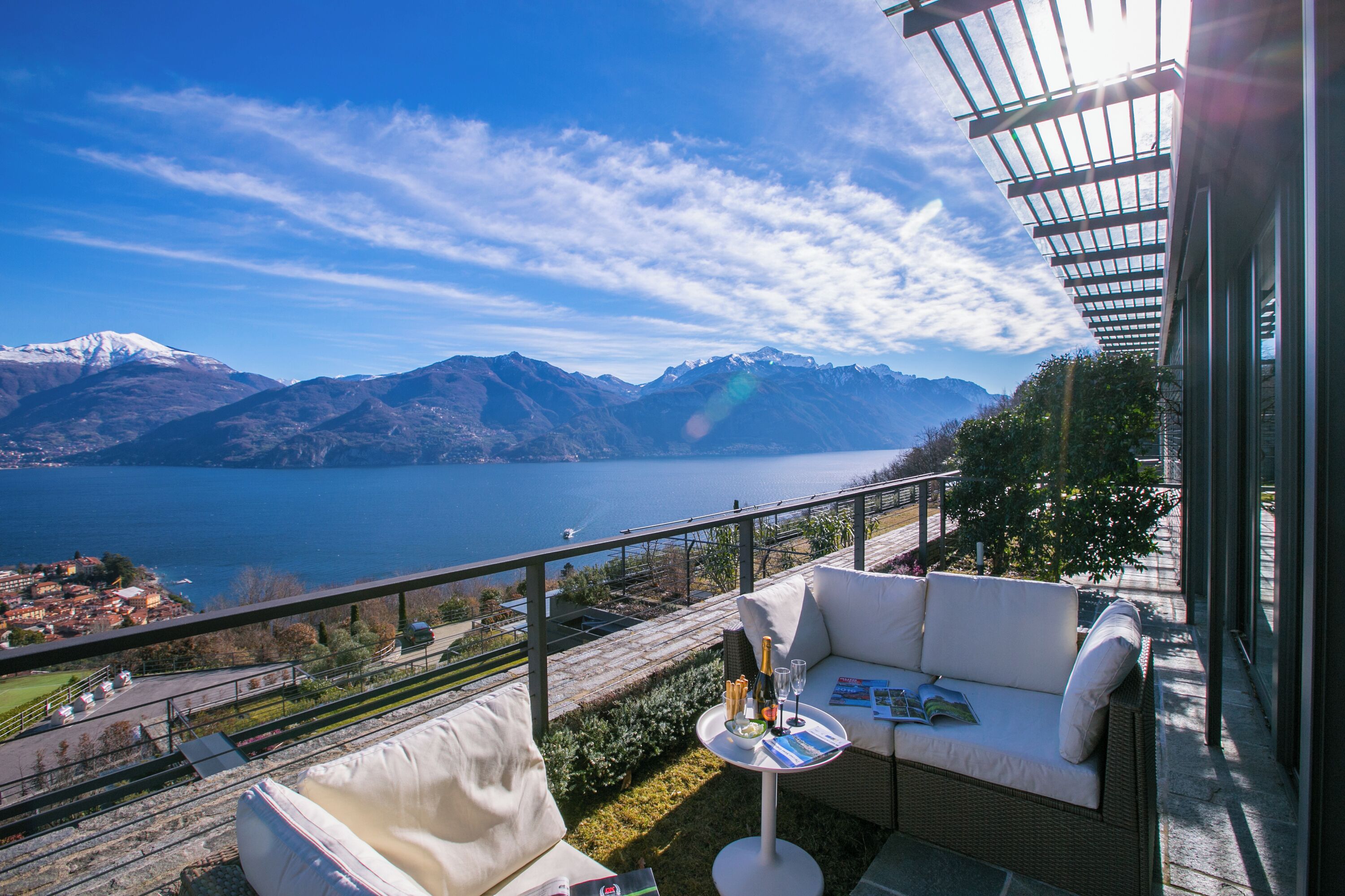 Family Apartment, Multiple Bedrooms, Mountainside (Penthouse-LakeView-AC-PrivateGarden) | Outdoor dining