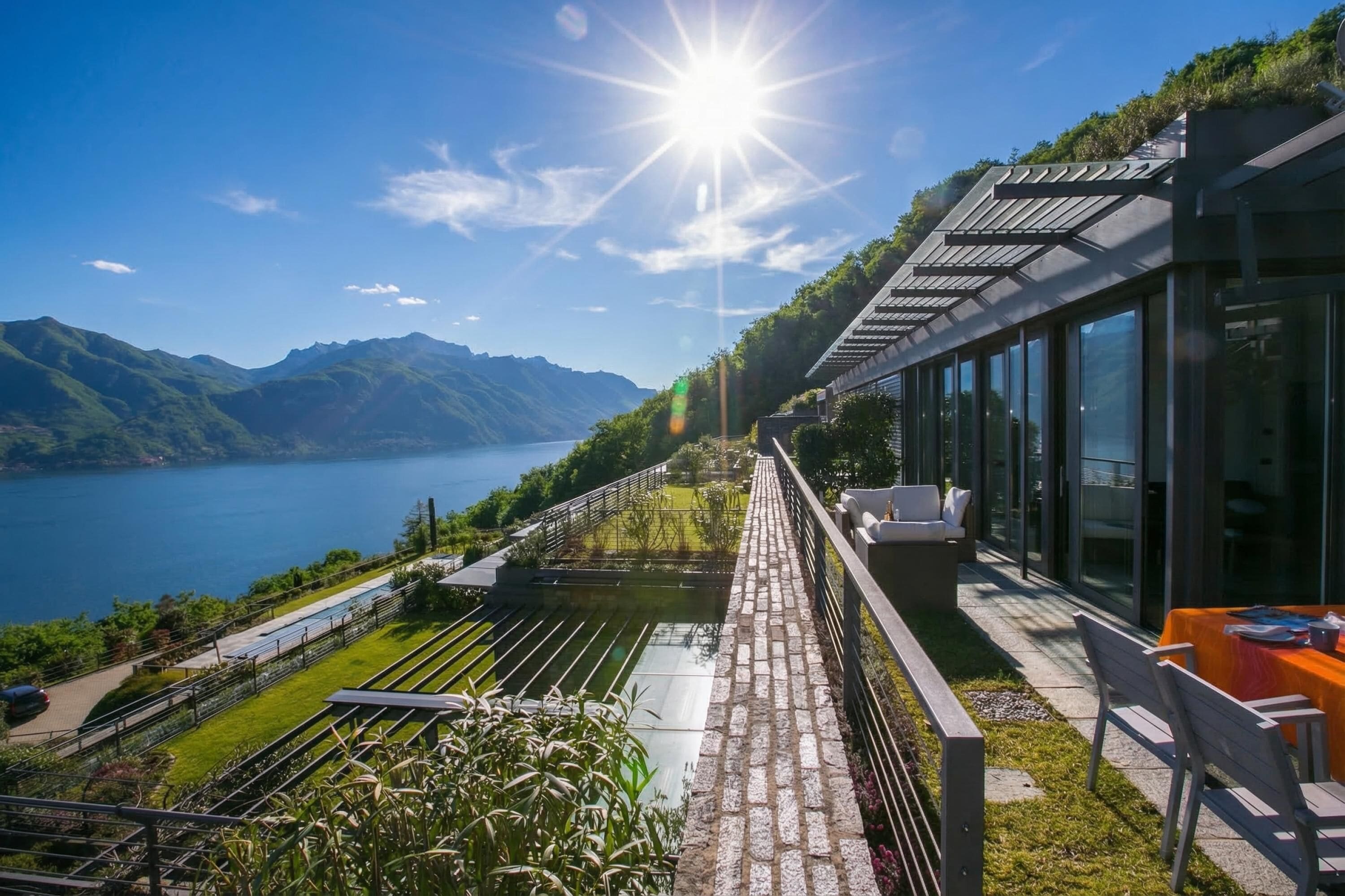 Appartement Familial, plusieurs chambres, côté montagne (Penthouse-LakeView-AC-PrivateGarden) | Jardin