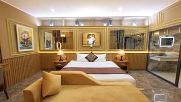 Deluxe Family Room | 2 bedrooms, premium bedding, down comforters, memory foam beds