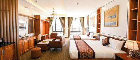 2 habitaciones, ropa de cama de alta calidad y cubrecamas