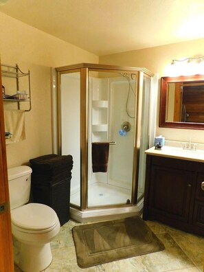 Shower, hair dryer, towels - Hawk's Nest Mountaintop House retreat with trails to waterfall (Bastian)