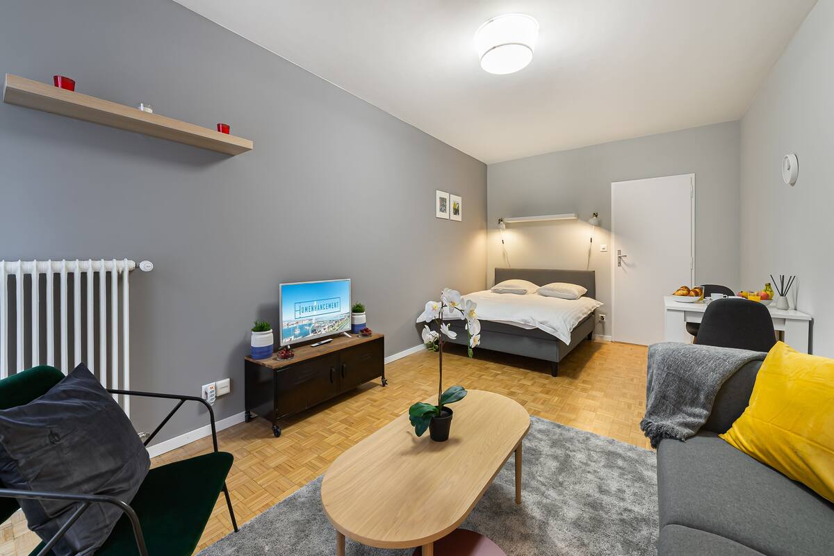 Iron/ironing board, bed sheets